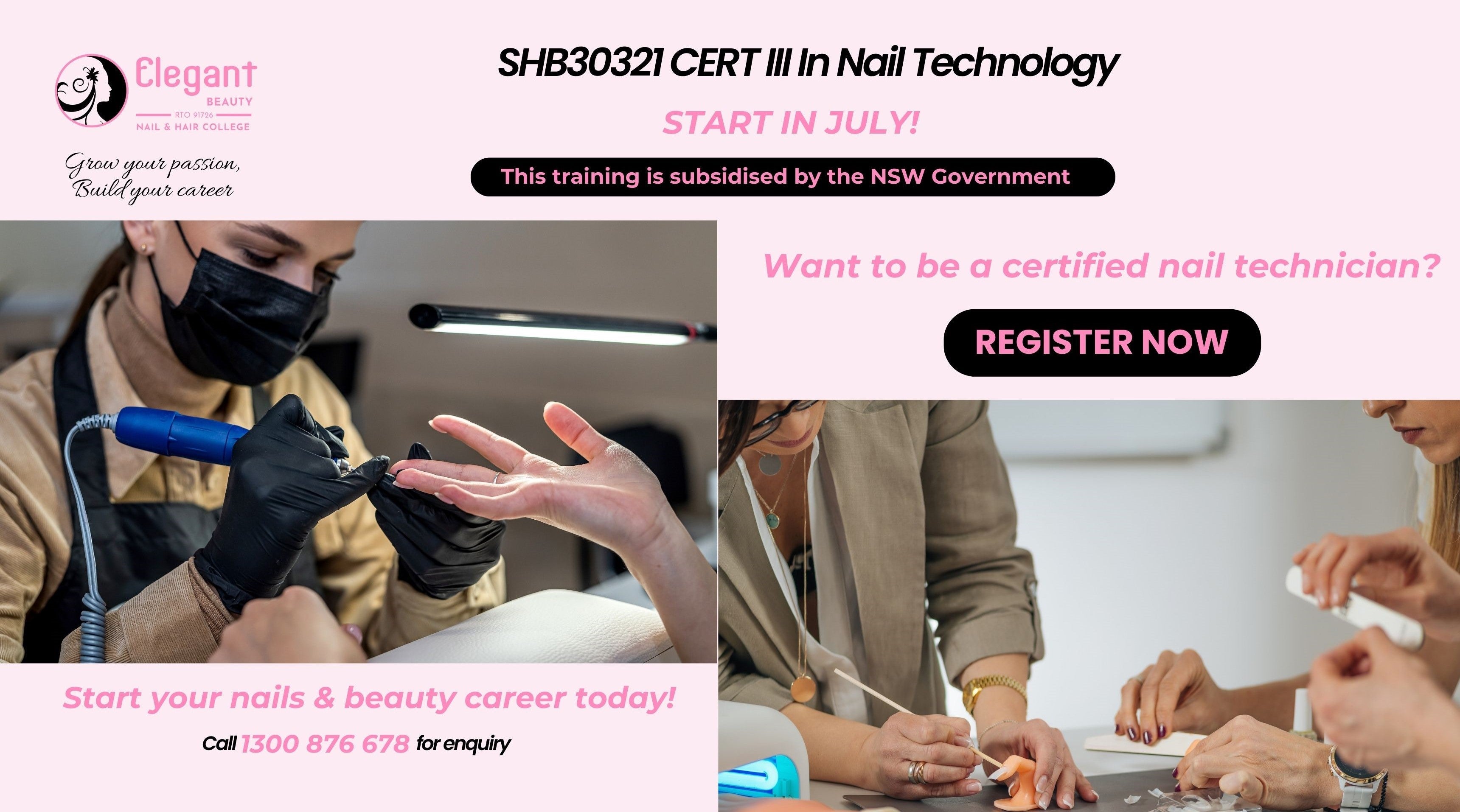 Government Funded Course CERT III In Nail Technology